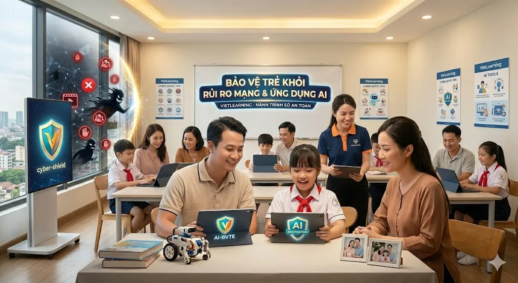 Đừng Để Con “Đơn Độc” Trên Internet: Bảo Vệ Trẻ Khỏi Rủi Ro Mạng & Ứng dụng AI