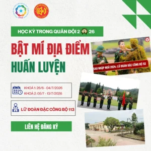 Hành Trình Trải Nghiệm Học Kỳ Quân Đội 2026: Đánh Thức Bản Lĩnh Cùng Vietlearning