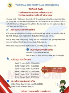 Khám Phá Trại Hè 2026 “Chúng Em Làm Chiến Sĩ”: Hành Trình Trưởng Thành Từ Trải Nghiệm Thực Tế