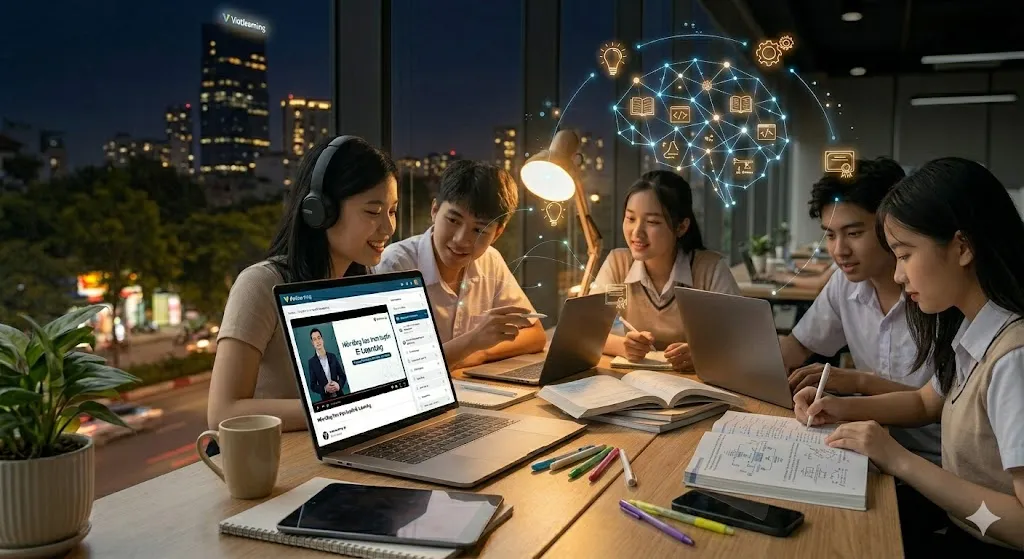 Nền tảng học trực tuyến E-Learning: Xu hướng giáo dục 4.0 và bước đột phá cùng Vietlearning